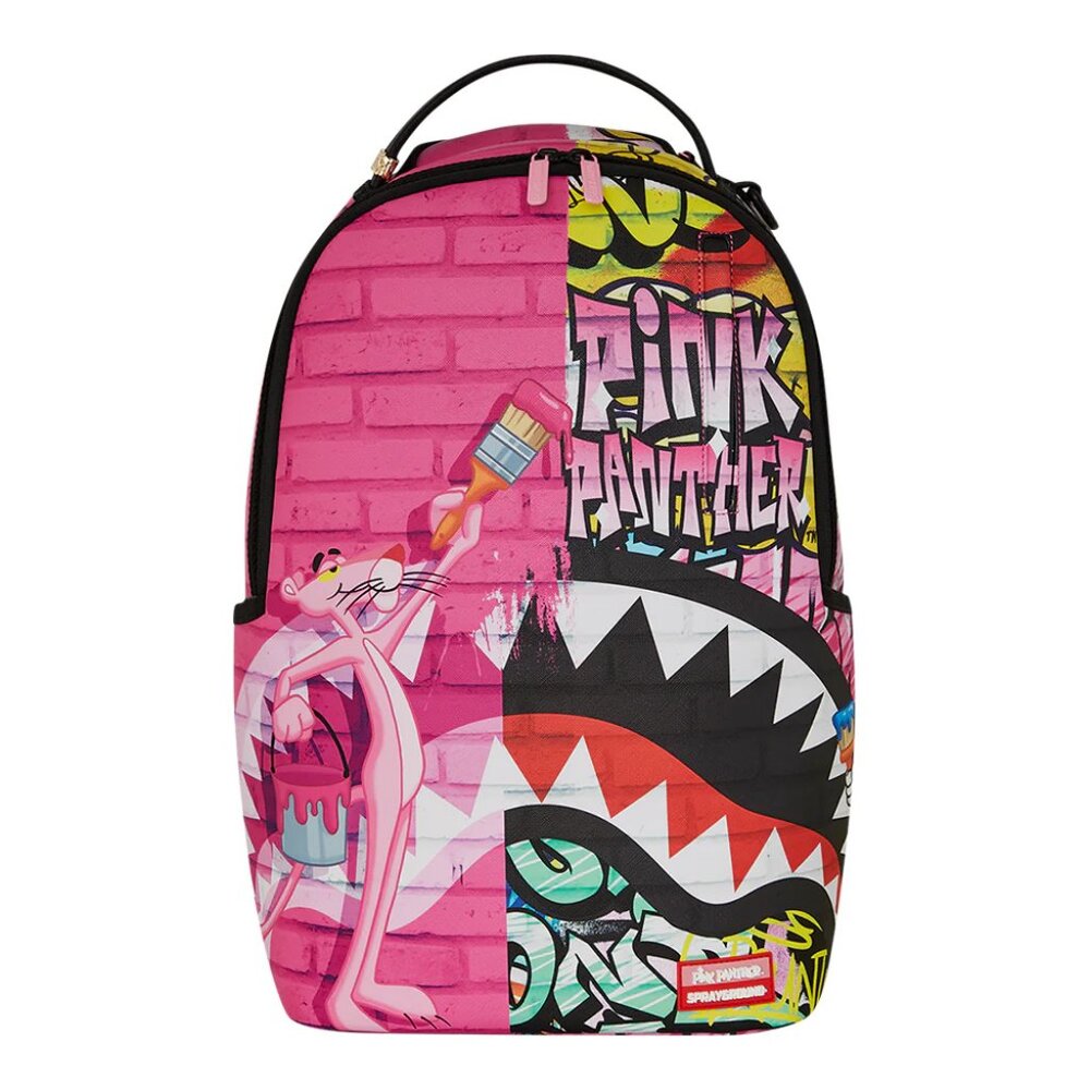 Sprayground Pink Panther Painting Over Graffiti DLXR Backpack